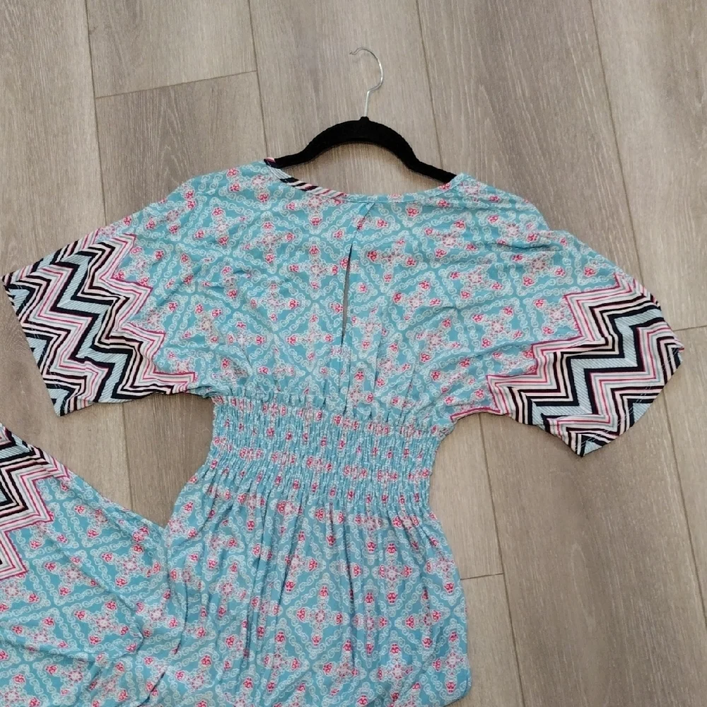 5th & Love Maxi Dress with Chevron Sleeves - Picture 10 of 16